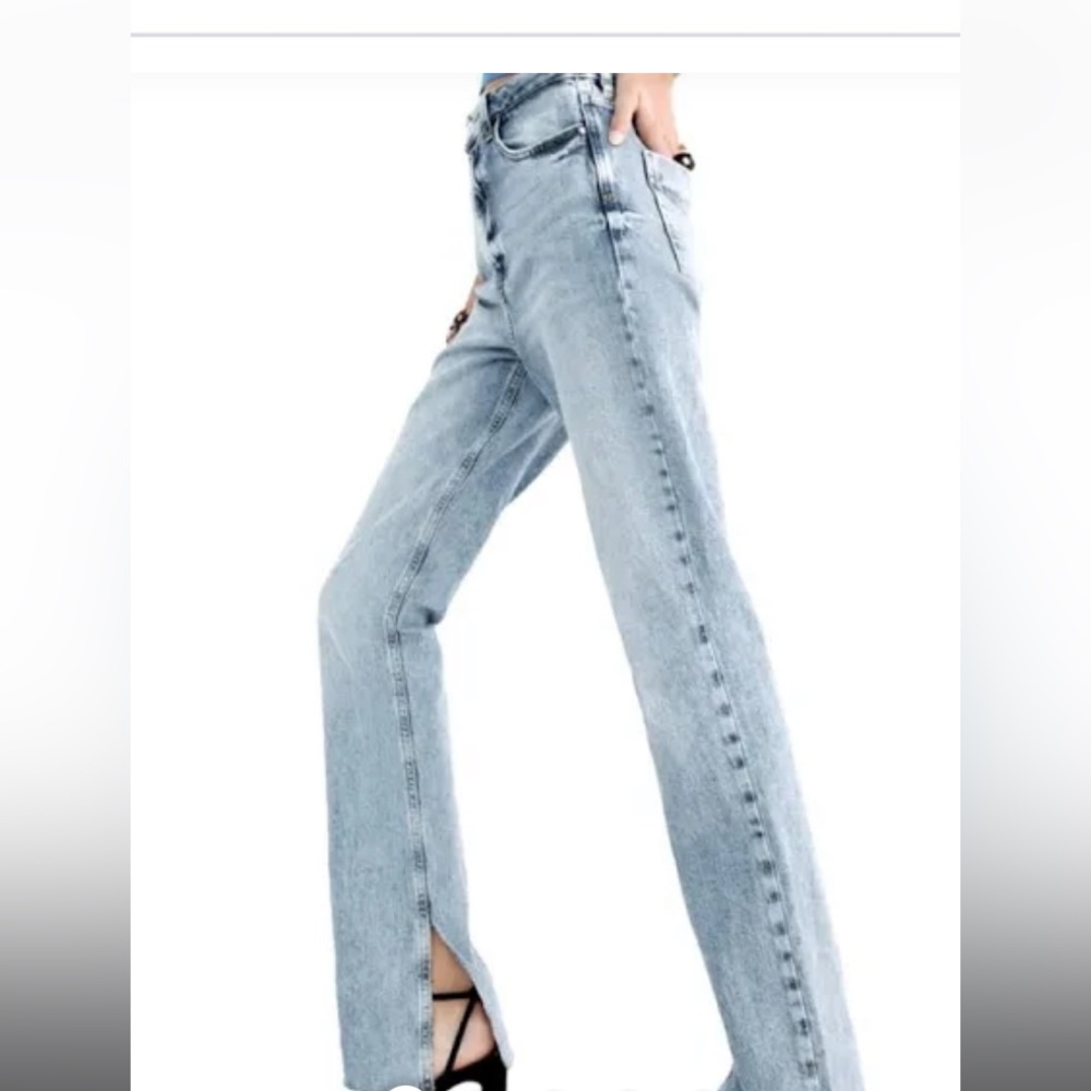 Zara Slim Flair split Sean jeans.